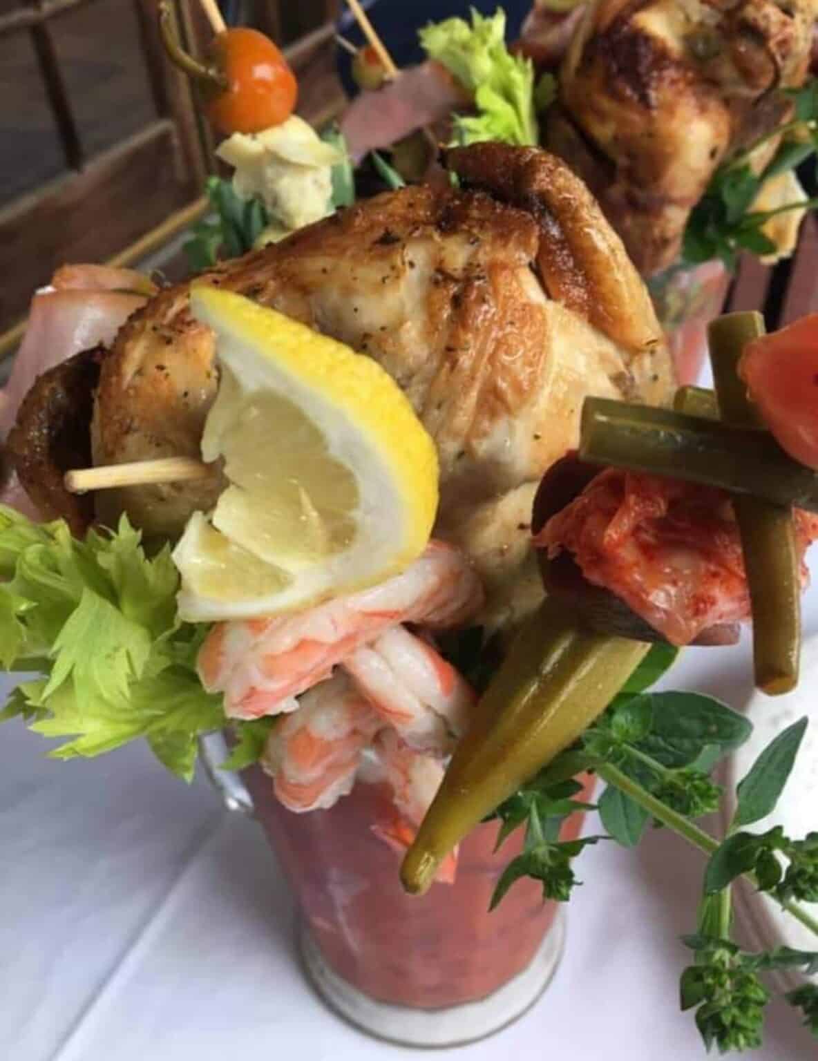 Cheeseburger Slider Monster Bloody Mary Valiant Vineyards Winery