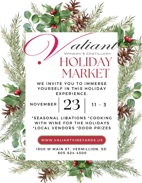 flyer for holiday market event